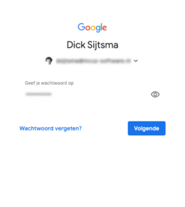 Inloggen in Google